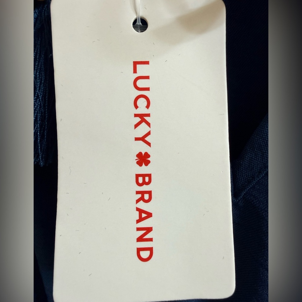 Lucky Brand | Smocked Tiered Midi Bohemian Dress “Insignia Blue"  Size S - NWT - Picture 6 of 11